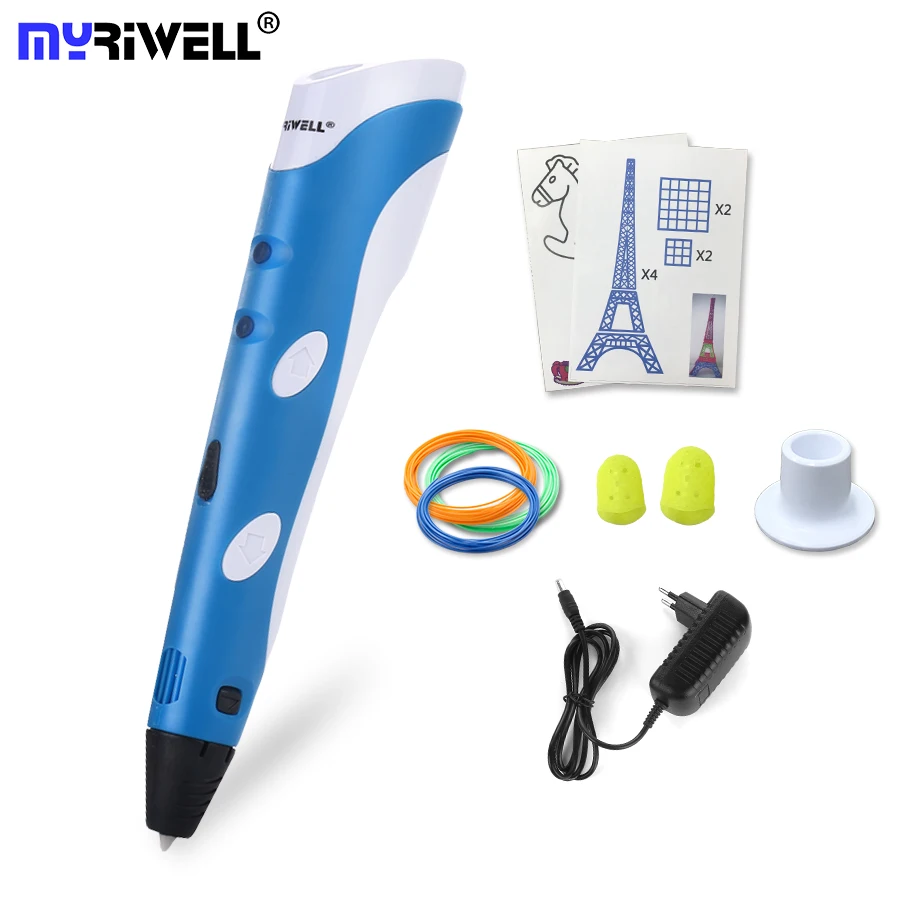Myriwell Original 3D Pen Smart DIY 3D Printing Pen With Free ABS Filament Creative Gift For Kids Design Drawing Myriwell Original 3D Pen Smart DIY 3D Printing Pen With Free ABS Filament Creative Gift For Kids Design Drawing