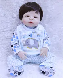 Npk мальчик кукла 55 см мягкие силиконовые Кукла реборн Реалистичная Reborn малыша Куклы Boneca Reborn Куклы для Обувь для девочек Игрушечные лошадки