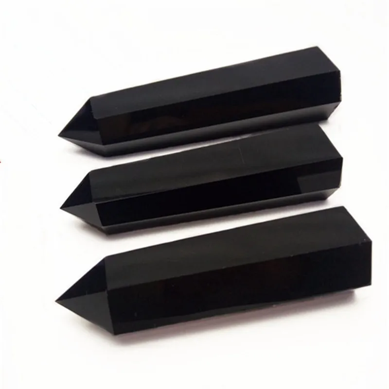 

Natural Obsidian Wand Hand Cut Polishing Natural Stone Gift Chakras Obsidian Obelisk Quartz Crystal Stone Crystal