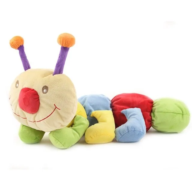 Free shipping new baby toy Colorful caterpillar cloth doll plush toys