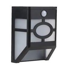 1 Вт белый цвет солнечной энергии энергосберегающий светодиодный настенный светильник для сада лампа наружная вилла Лестница Путь украшения ночник