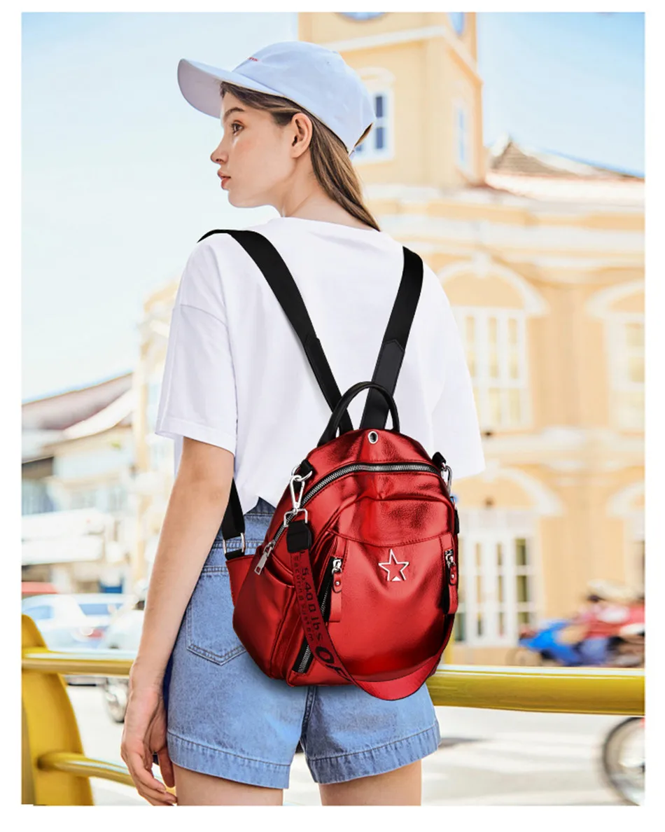 Многофункциональные женские рюкзаки 3 в 1, модные школьные сумки для девочек-подростков, Большой Вместительный женский туристический рюкзак, сумка на плечо