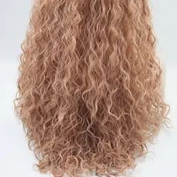 Фэнтези Красота best розовый парик бесплатная часть вьющиеся химическое Синтетические волосы на кружеве парики для Для женщин Длинные