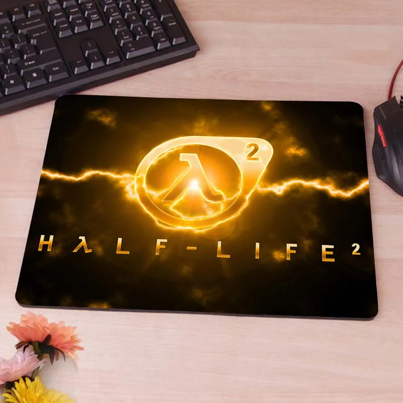 MaiYaCa Half Life 2 Logo компьютерный коврик для мыши коврики для украшения рабочего стола Нескользящий Резиновый Коврик - Цвет: 18x22cm