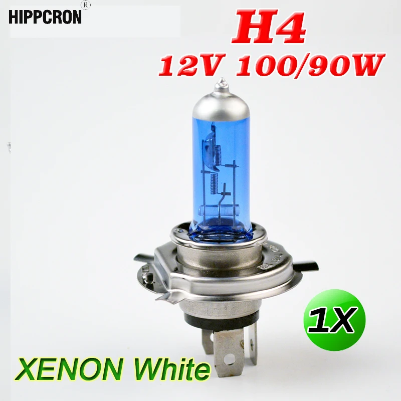 Flytop H4 12V 100/90W галогенная лампа супер белая темно-синяя ксеноновая яркая стеклянная автомобильная лампа из нержавеющей стали