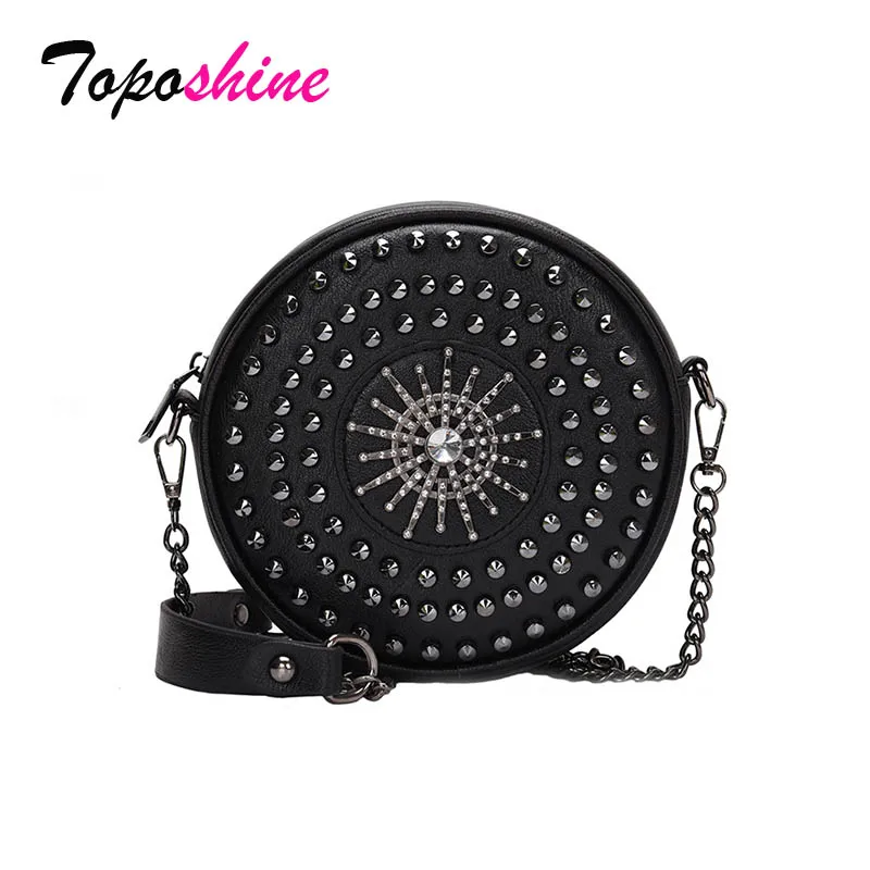 

Rivet Women Messenger Bags Small Female Shoulder Crossbody Bags High Quality Luxury Handbags Women Chain Bag Designer sac a main