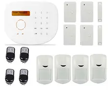 Wireless GSM Alarme Sistemas Android IOS APP RFID Alarmas de Baja SMS de Alerta de tensión de Trabajo Con la Cámara IP de Dos Vías A Distancia Intercom