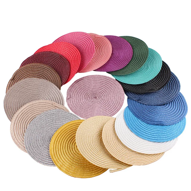 

New 15CM PP Round Base Fascinator Base Millinery Accessories For Headpiece Party Wedding Cocktail Occasion Church 24Pcs/Lot