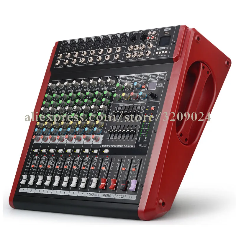 8 Channel Bluetooth Sound Mixing Console High