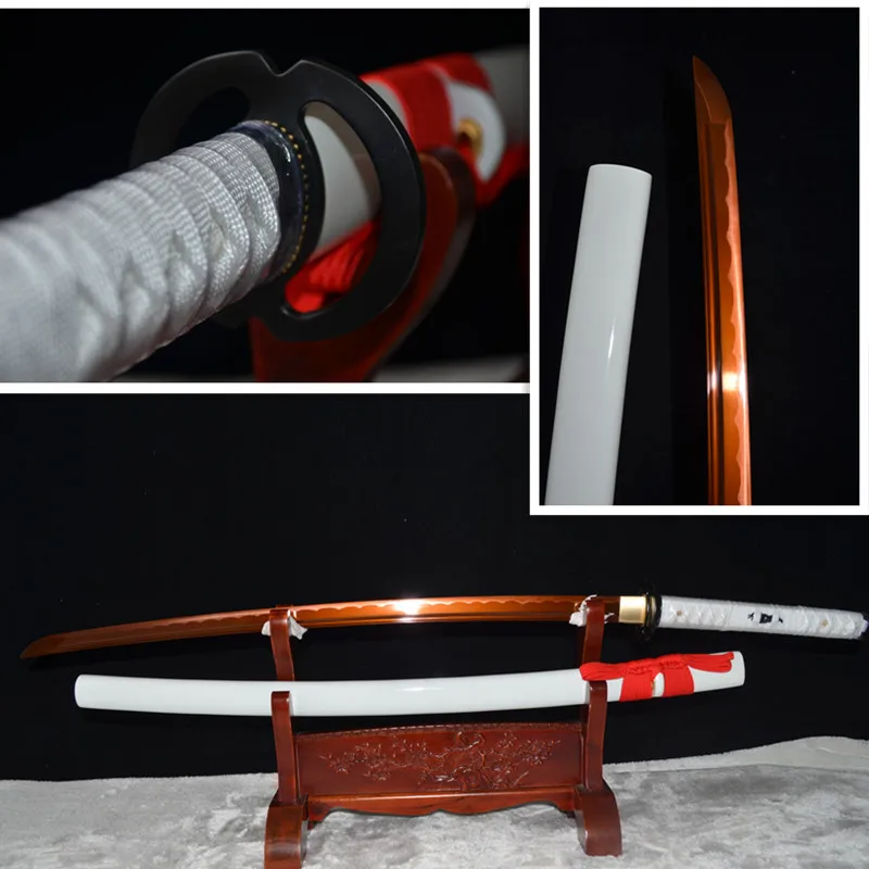 

HIGH QUALITY 1095 CARBON STEEL JAPANESE SAMURAI KATANA HANDMADE FUNCTIONAL SWORD FULL TANG CAN CUT BAMBOO TREE