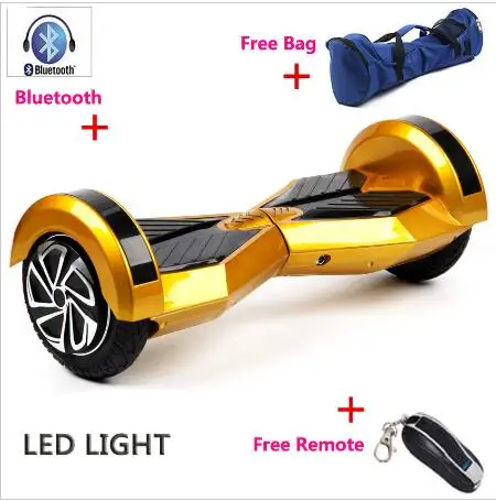 Гироскутер с Bluetooth 8 дюймов Электрический Скутер 2 колеса самобалансирующиеся скутеры светодиодный свет для взрослых детей гироскутер oxboard скейтборд - Цвет: as picture