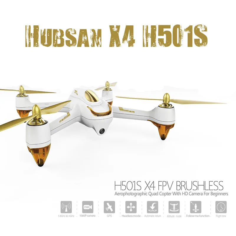 Hubsan H501S H501SS X4 5,8G FPV Бесщеточный с 1080P HD камерой gps переключатель режимов и профессиональная версия RC Квадрокоптер RTF