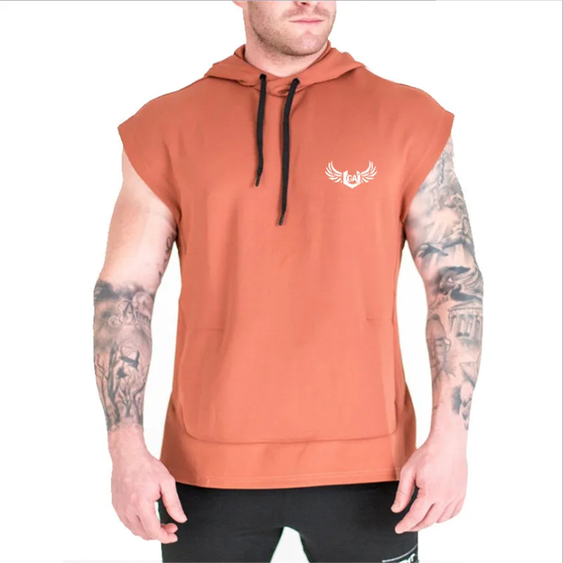 Fitness Men Gyms Hoodies Sweatshirt tank top (7)