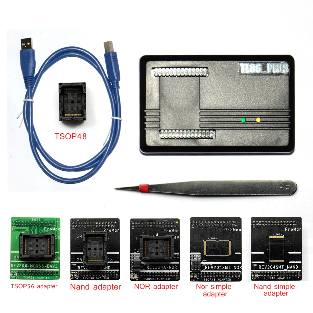 NAND ни TSOP48 TSOP56 FLASH Профессиональный программатор NAND флэш-память для восстановления данных разъем адаптера