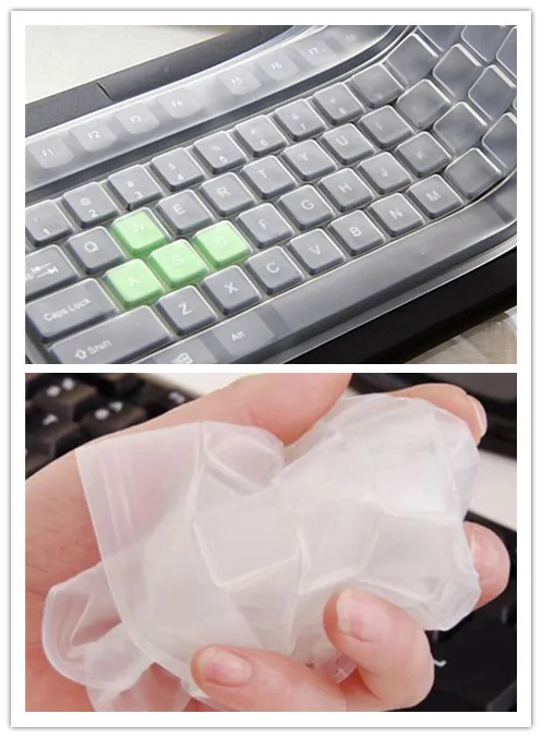 

1pc Universal Skin Protector Film Cover Silicone Desktop Computer Keyboard Cover