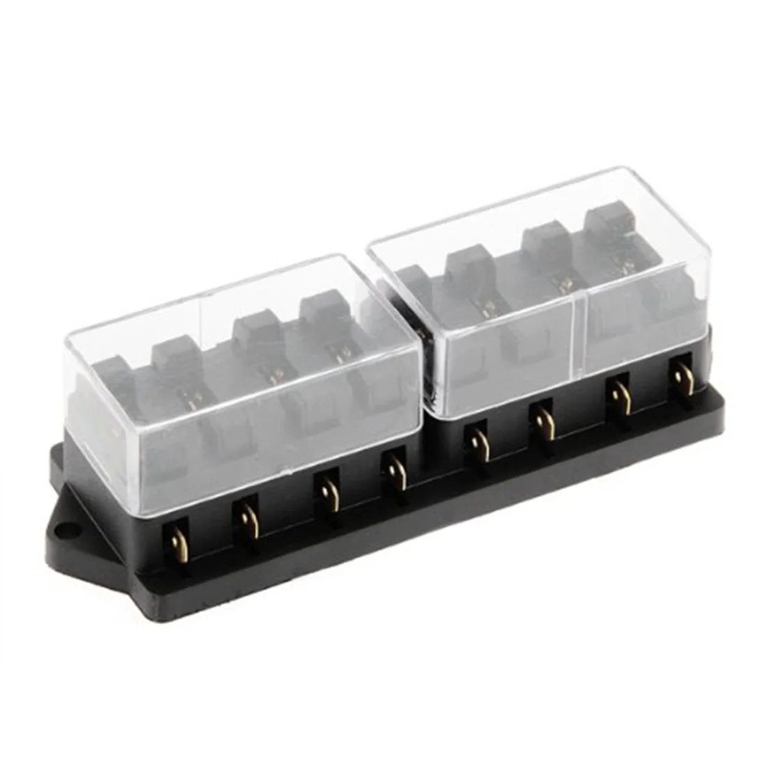 

Marsnaska hot sale 8 Way Blade Fuse Box Holder Block Box Car Audio Part Electronics 12V