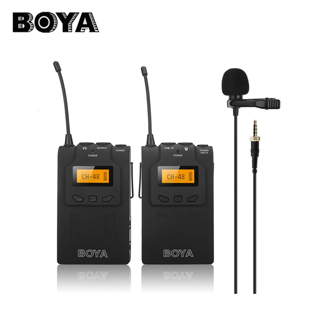 

BOYA BY-WM8 Pro K1 Mic Condenser Wireless Mic Microphone System Audio Video Recorder Receiver for Canon Nikon Sony Camera
