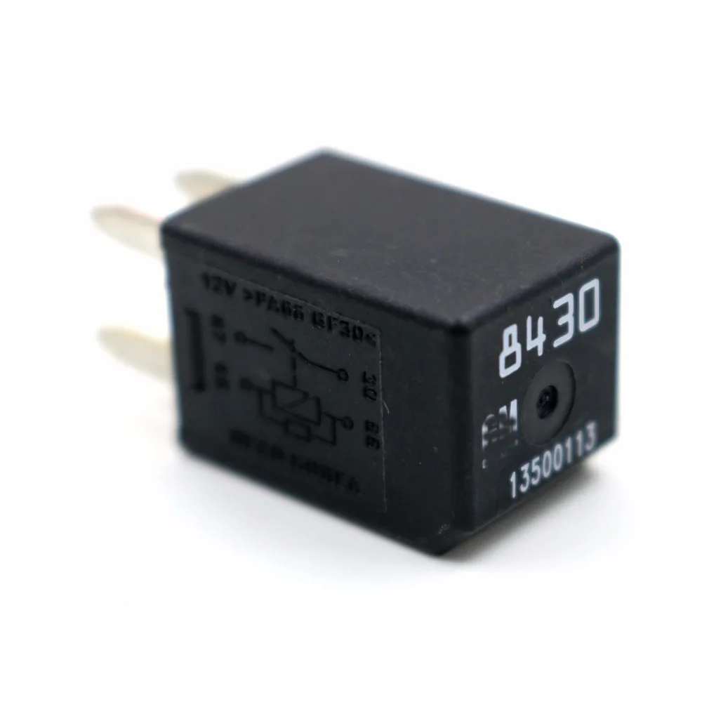 

4-Pin Black Relay For Buick Regal Cadillac SRX Chevrolet Silverado 1500 Tahoe GMC Yukon Sierra 1500 13500113 8430