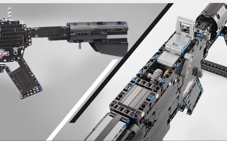 Крутой современный военный M4A1 карабин Rubberband пистолет строительный блок Модель Кирпичи сборочные игрушки коллекция для мальчиков Подарки