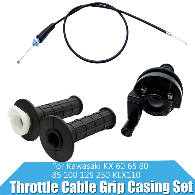 

Throttle Cable Grip Casing Set for Kawasaki KX 60 65 80 85 100 125 250 KLX110 Motorcycle Accessories & Parts