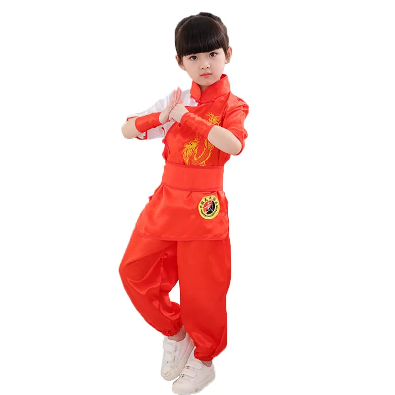 Китайская традиционная одежда для боевых искусств детская униформа костюм