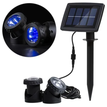 

Lixada Solar Lawn Light 12 LEDs Lamp Sensor Underwater Lamps Garden Pool Pond Yard Spotlight Outdoor Landscape Lighting