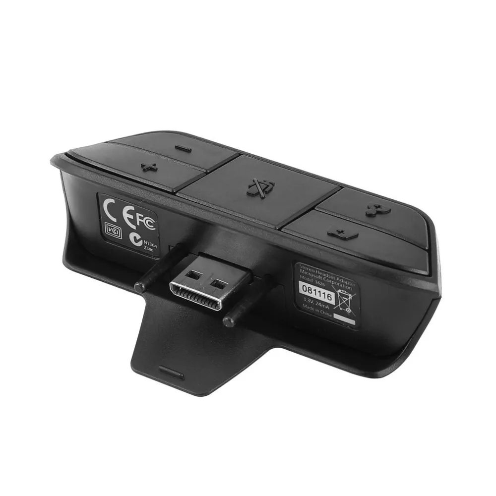 

Black Stereo Headset Adapter Headset Audio Adapter Headphone Converter For Microsoft Xbox One Wireless Game Controller