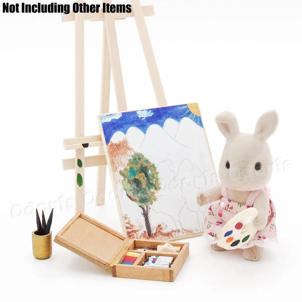 Odoria 1:12 миниатюрная коробка пигмента Paintbox живопись кукольный домик мебель аксессуары