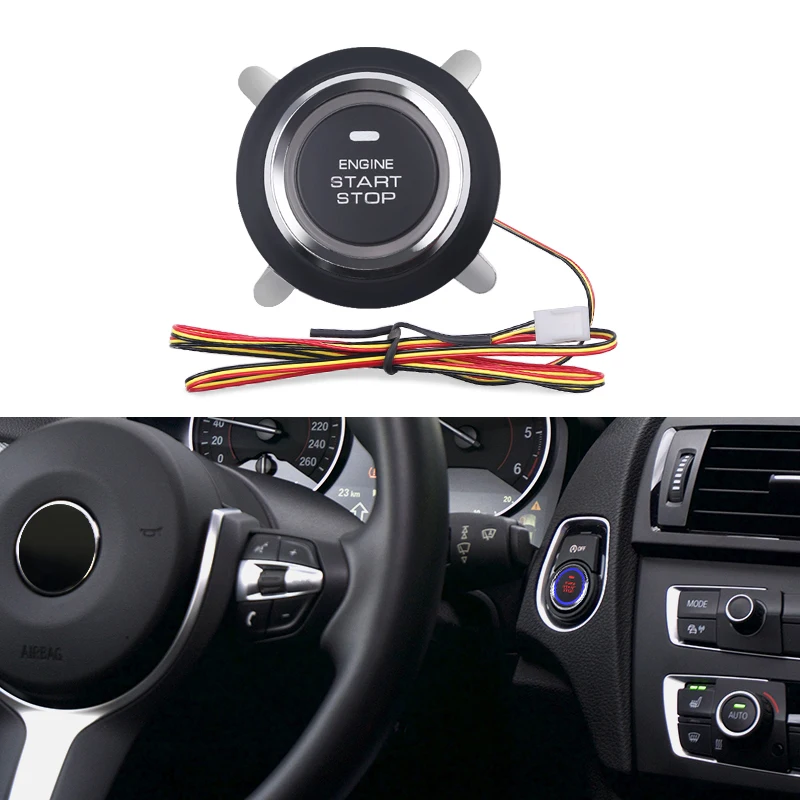 

Car Engine Push Start Stop Button Ignition Starter Engine Starter Switch Keyless 12v Auto Engine Start Stop System