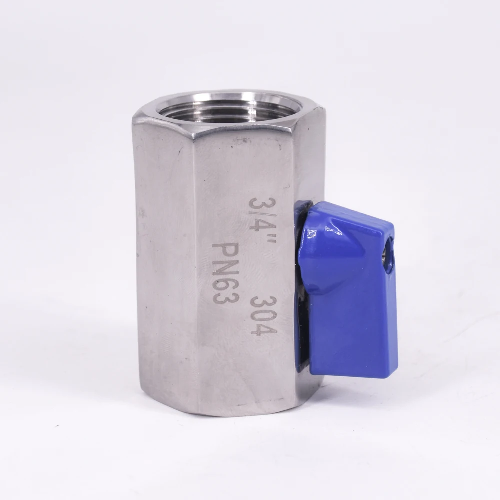3/4&quot BSP Mini Sanitary Ball Valve Homebrew Beer SUS 304 Stainless Steel With Blue Hanlde | Обустройство дома