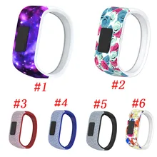 L/S шаблон Силиконовые наручные ремешок из искусственной кожи для Garmin VivoFit Jr/JR2 Junior активности фитнес трекер Браслет ремешок
