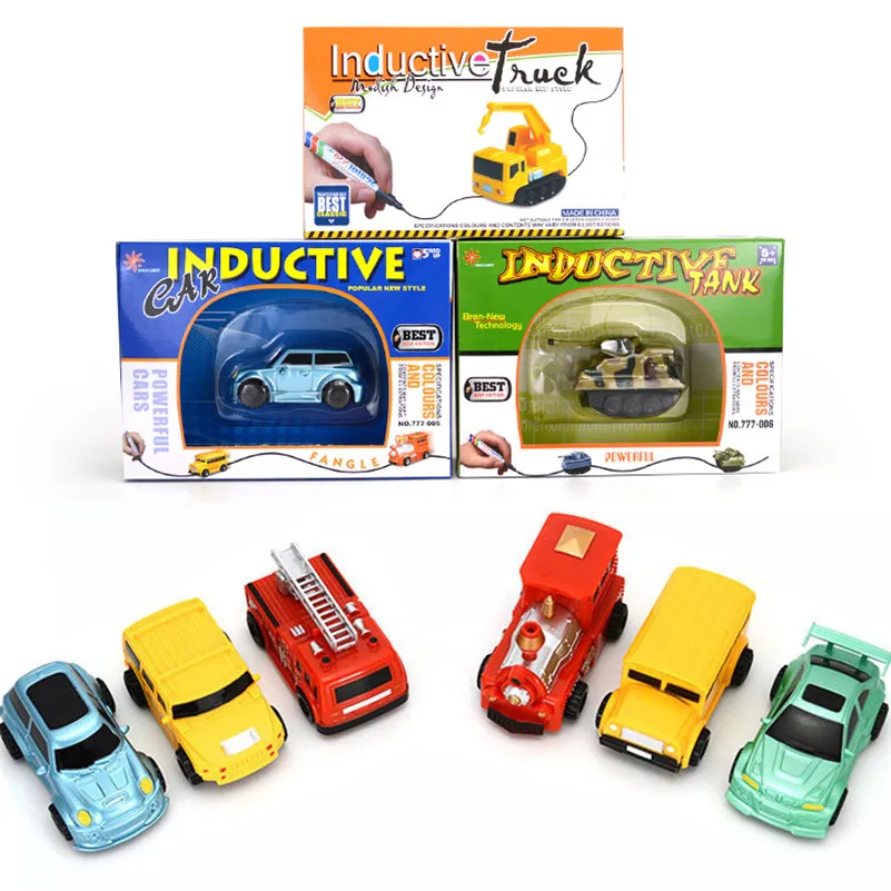 2017-New-Engineering-Vehicles-Truck-MINI-Magic-Pen-Inductive-Children-s-Truck-Tank-Toy-Car-Draw