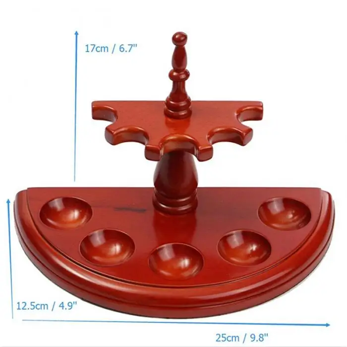 Горячий полукруглой формы держатель для трубок деревянная стойка дисплей для 5 табачных труб SMD66