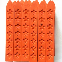 12 шт. Винтаж оранжевый Воск уплотнения резные Щупы для мангала для логотип Воск печать штамп Свадебные приглашения Воск stick