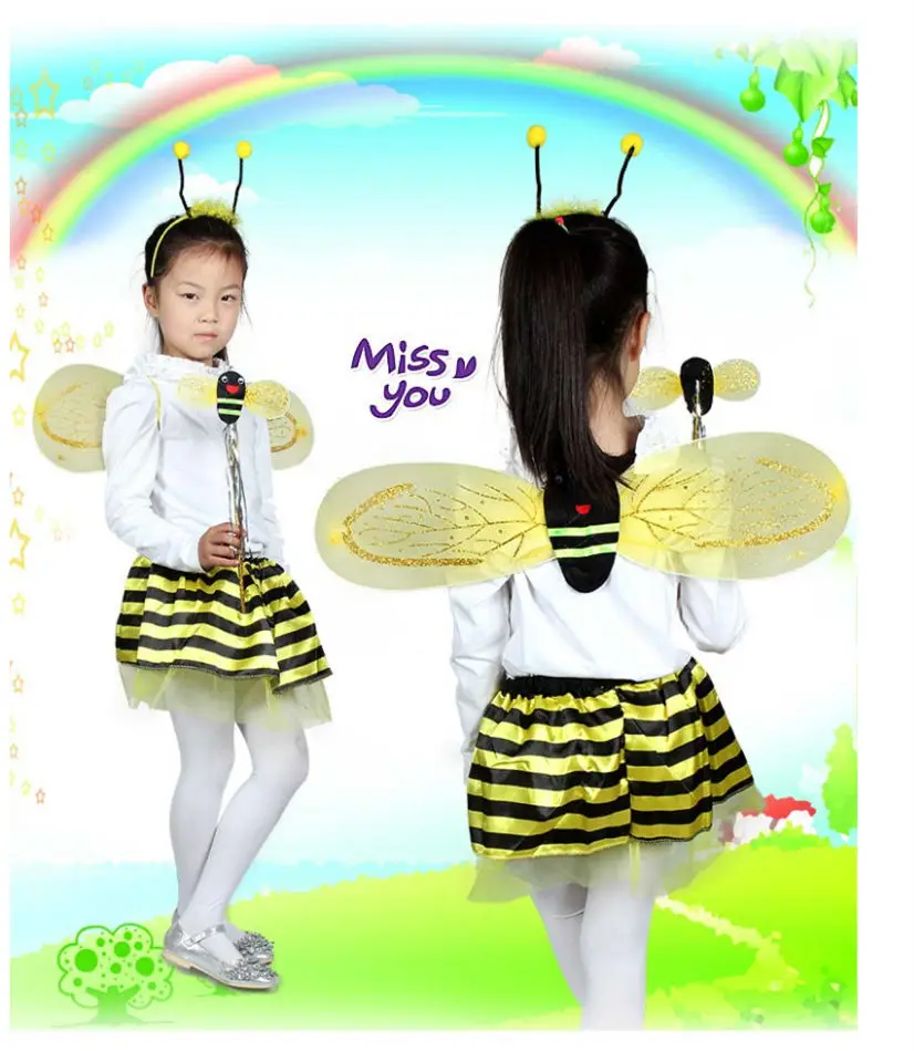 Детская Косплэй костюм пчелка little Божья коровка Опора принцессы юбка для танцев