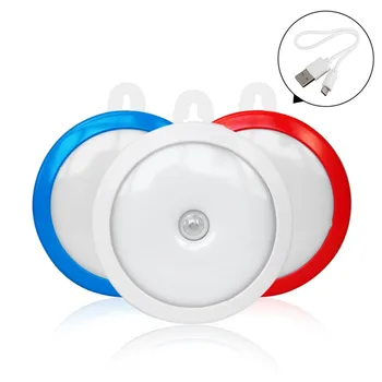 

USB Chargeable Human Body Induction Lamp Led Night Light Mini Lamp Baby Bedroom Sleep Lighting