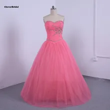 Блестящие Блестки Камни бисером плиссированные Дешевые бальные платья Милая Корсет сзади струящаяся Тюлевая юбка до 60