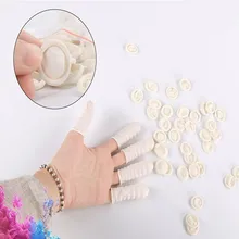 100 шт. медицинская Резина напальчник детская кроватка для микроблейдинга и латексные перчатки для макияжа с бесплатной доставкой