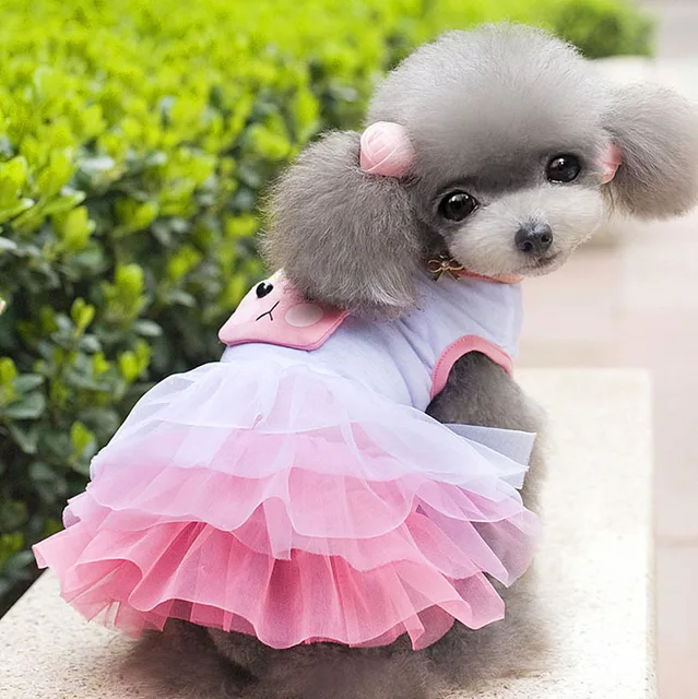 2015 New arrive cute Bunny dress for Teddy Poodles dog Princess dress