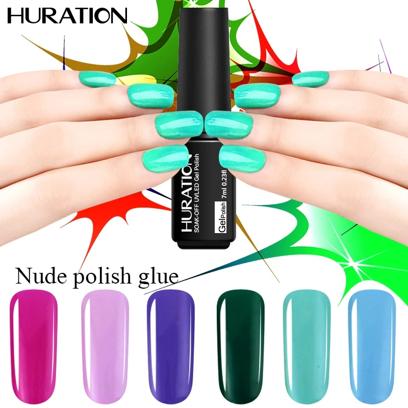 

Huration Ordinary New Nail Design Gel Polish 29 Colors Nail Gel Polish UV LED Soak Off Semi Permanent Top Coat Art Gels Varnish