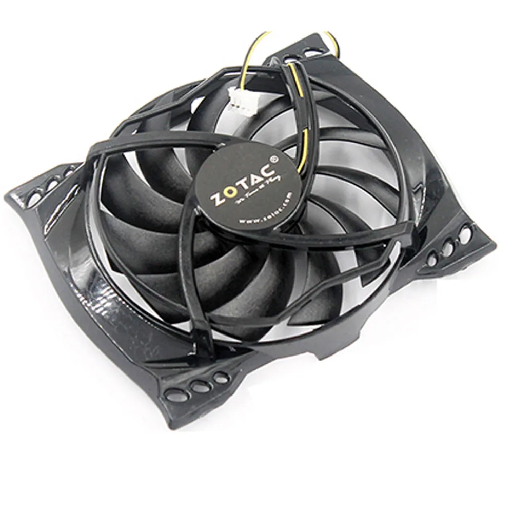 Computer graphics cooling fan 4Pin 2lines VGA Card Cooler For ZOTAC