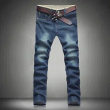 2017 Spring Men’s Jeans, Fashion Casual Trousers, High-Quality Large Size Jeans For Men / Designer Denim Pants Blue 40 42 44