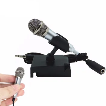 

Portable Mini smart microphone, Stereo Condenser Mic for for mobile phone PC Laptop Chatting Singing Karaoke 3.5mm set