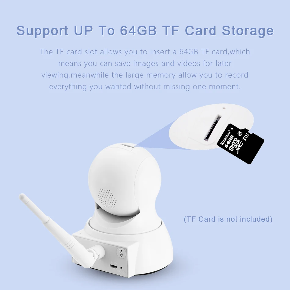 WIFI Camera Wireless IP Camera Wi-Fi CCTV Indoor Webcam Onvif Looline Motion Detection 64 TF Card Looline