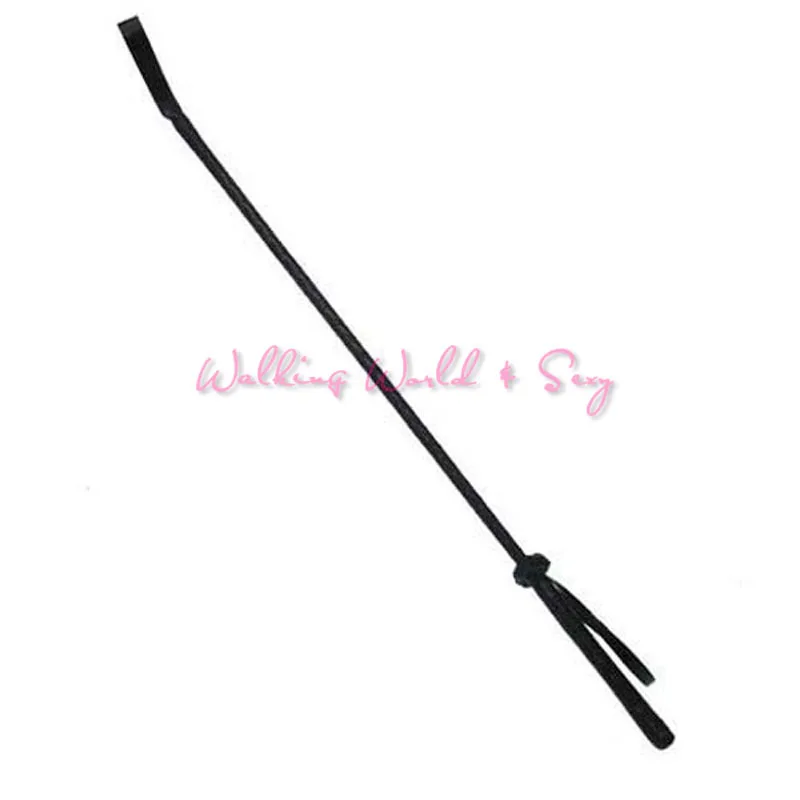 Buy Black Delicate Leather Whip With Lash Strap Fetish Spanking Floggers Adult