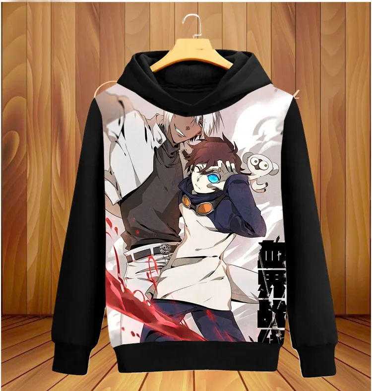 Новые худи с изображением из аниме Blood blockade Battlefront осенне-зимние модные толстовки