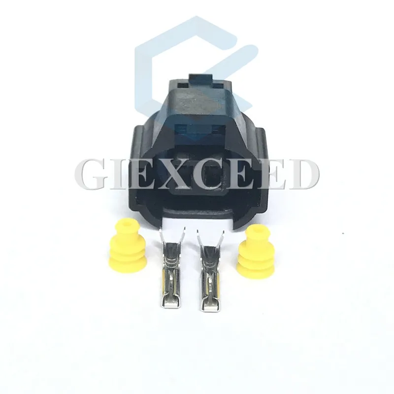 

2 Sets 2 Pin Injector Auto Ignition Coil Plug Female Automotive Connector Nippon Denso Socket 4AGE RB26 3SGE For Toyota Mazda