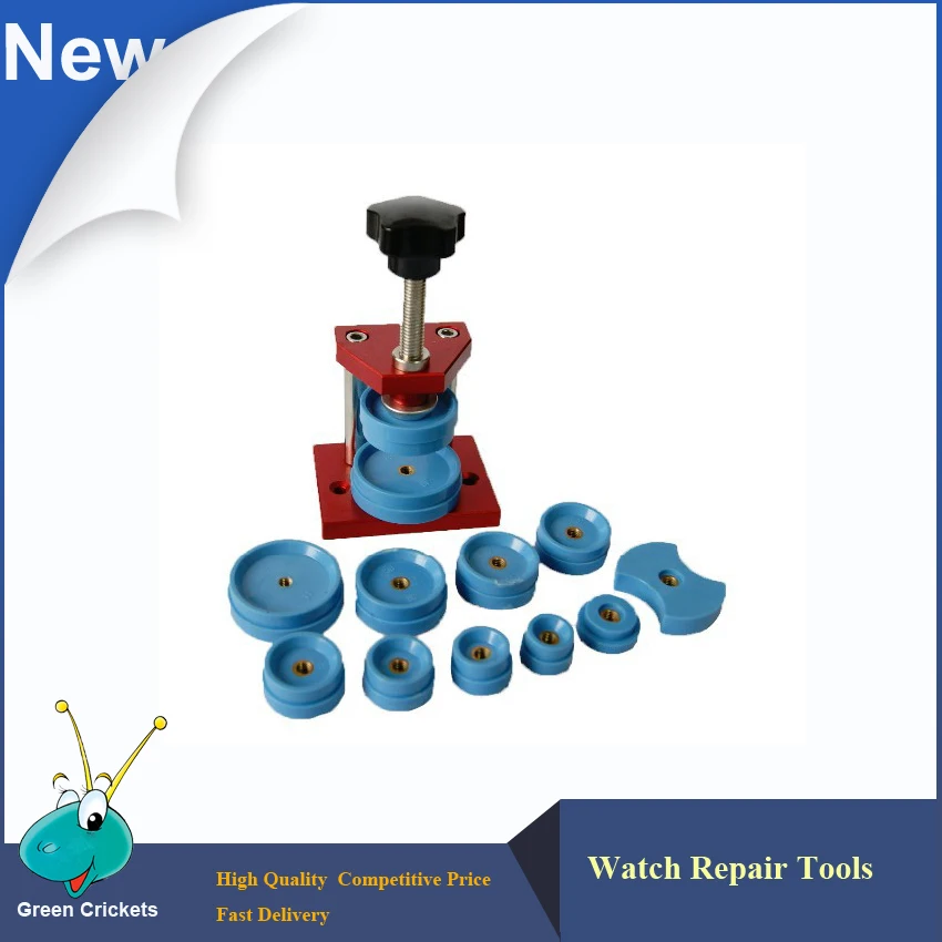 Watch Press Tools with Assort size Dies, Watch Snap Press Tool Set Back
