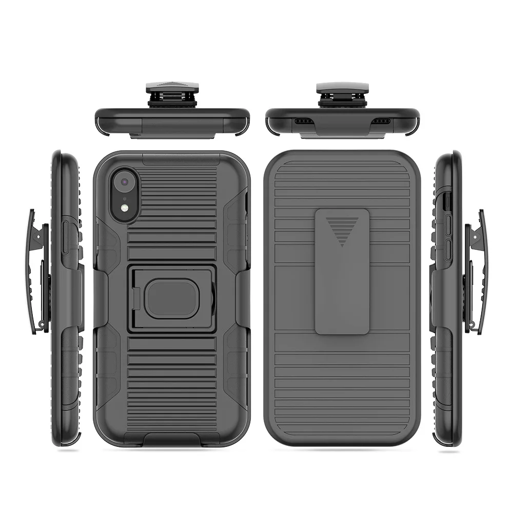For Apple iPhone XR (6.1 Inches) Case Heavy Duty Magnetic Ring Stand Armor Belt Clip Swivel Holster Cover 6.1 | Мобильные телефоны