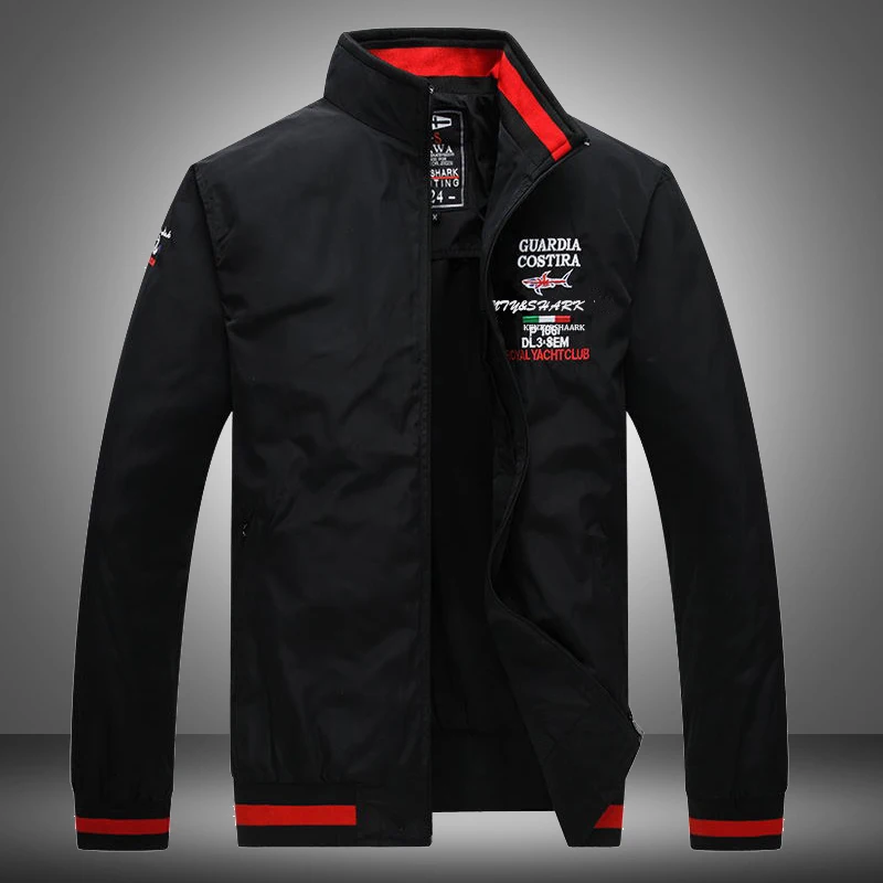 

Brand Clothing Outerwear men Spring Autumn Slim Fit Mens Jackets M-4XL Top quality shark Jacket Casual